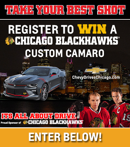 Blackhawks Chevrolet Camaro Giveaway | Chevy Drives Chicago