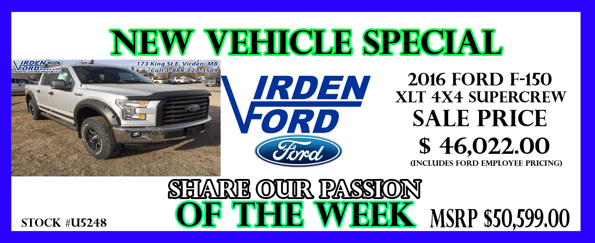 Virden Dealership Serving Dealer Virden Ford Sales Ltd.