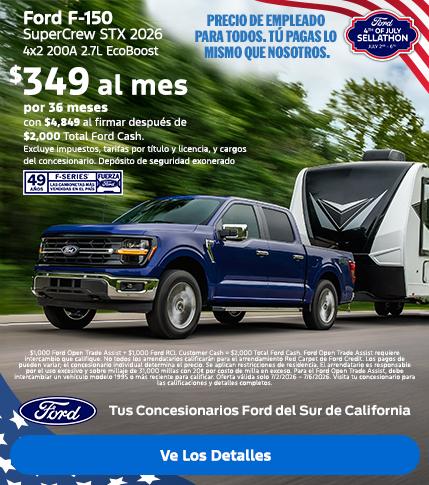 Gran Venta de Ford del 4 de julio de 2026 | American Value for American Values: Ford Employee Pricing for All - You Pay What We Pay | 2026 Ford F-150 Lease Offer | Southern California Ford Dealers Gran Venta de Ford del 4 de julio de 2026 | American Value for American Values: Ford Employee Pricing for All - You Pay What We Pay | 2026 Ford F-150 Lease Offer | Southern California Ford Dealers