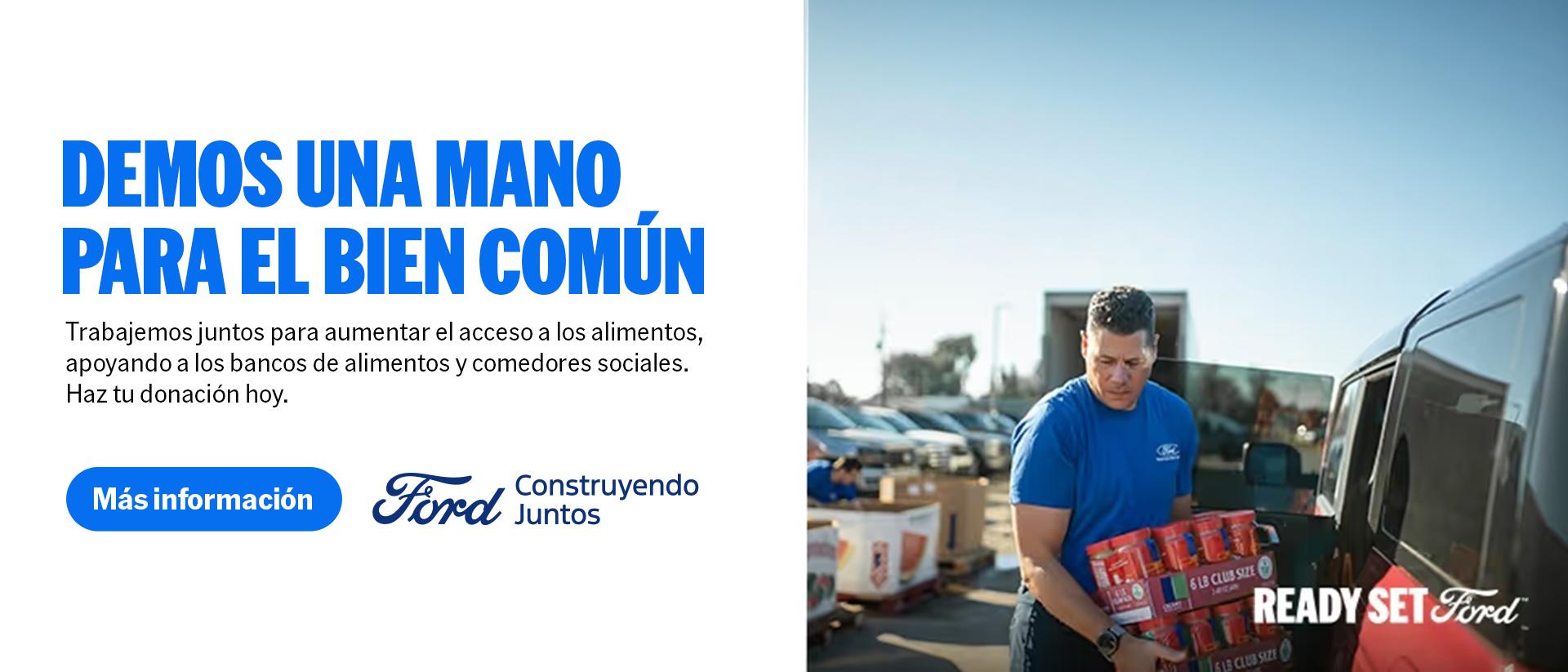 Campa&ntilde;a mundial de recolecci&oacute;n de alimentos de Ford | Del 1 al 30 de septiembre de 2026 | Concesionarios Ford del sur de California