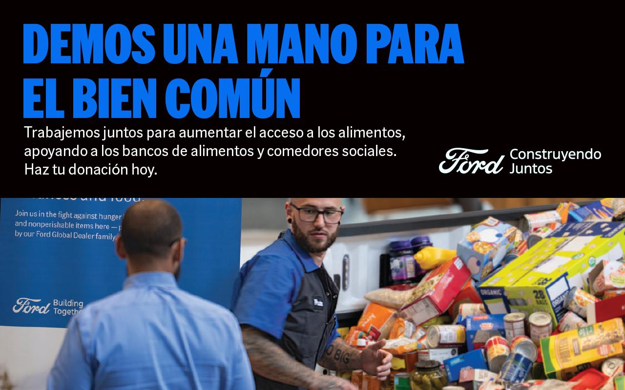Campaña mundial de recolección de alimentos de Ford | Del 1 al 30 de septiembre de 2026 | Concesionarios Ford del sur de California