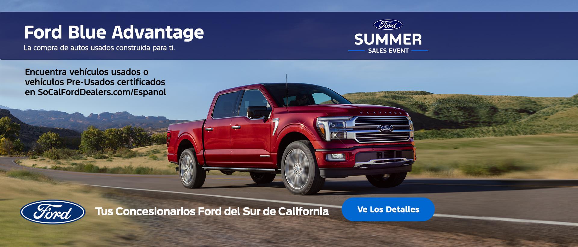 Evento de Ventas de Verano de Ford: Veh&iacute;culos Ford Seminuevos Certificados | Concesionarios Ford del Sur de California