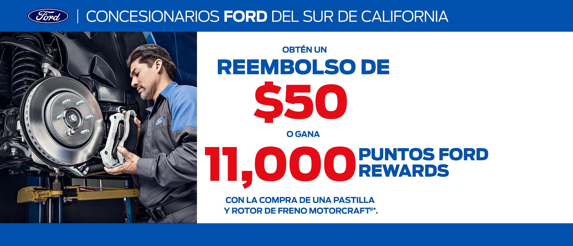 $50 Rebate -OR- 11,000 Points | Ford Service | Southern California Ford Dealers $50 Rebate -OR- 11,000 Points | Ford Service | Southern California Ford Dealers