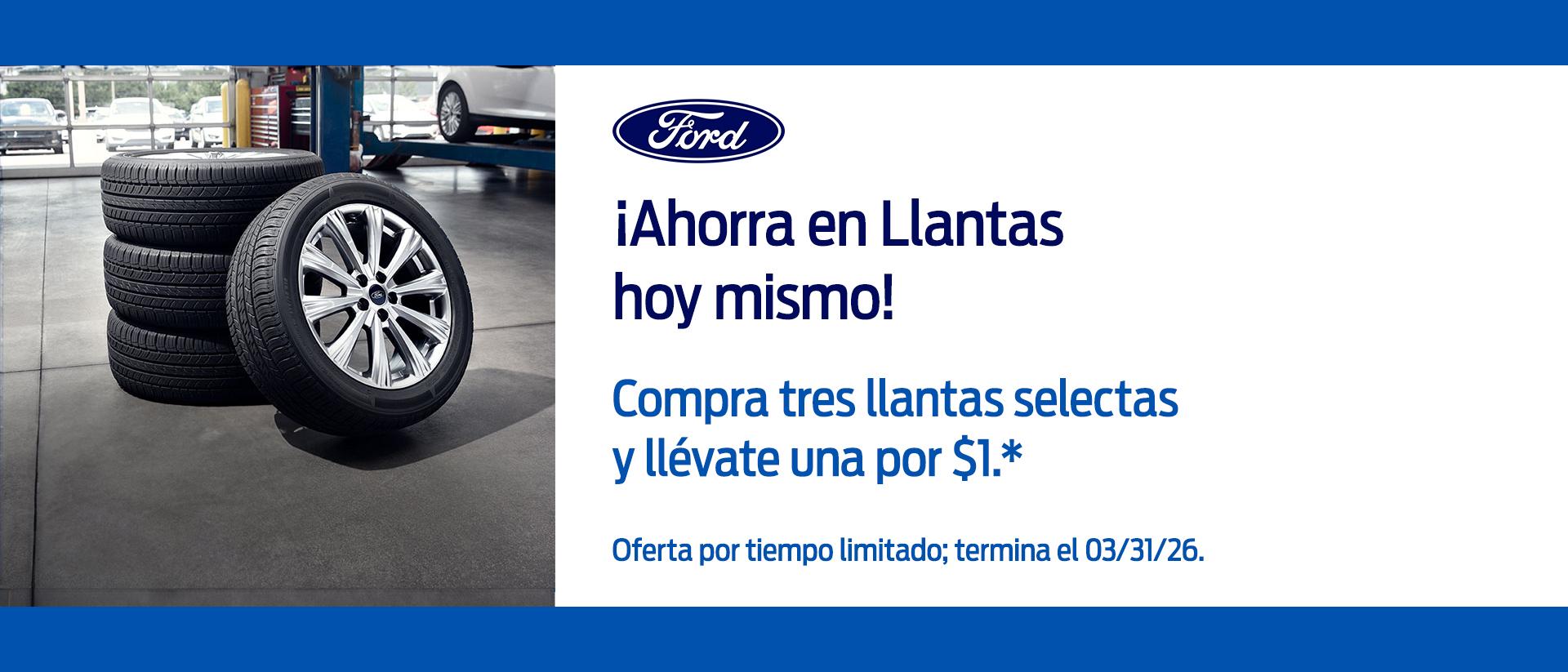 Buy 3 Tires, Get 4th for $1 | Ford Service | Southern California Ford Dealers