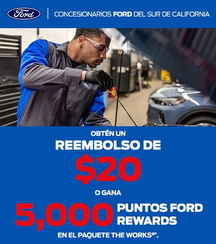 $20 Rebate -OR- 5,000 Points | Ford Service | Southern California Ford Dealers $20 Rebate -OR- 5,000 Points | Ford Service | Southern California Ford Dealers