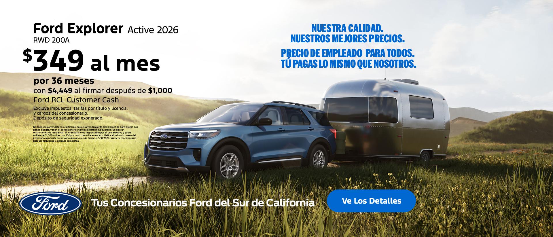 American Value for American Values: Ford Employee Pricing for All - You Pay What We Pay | 2026 Ford Explorer Lease Offer | Southern California Ford Dealers