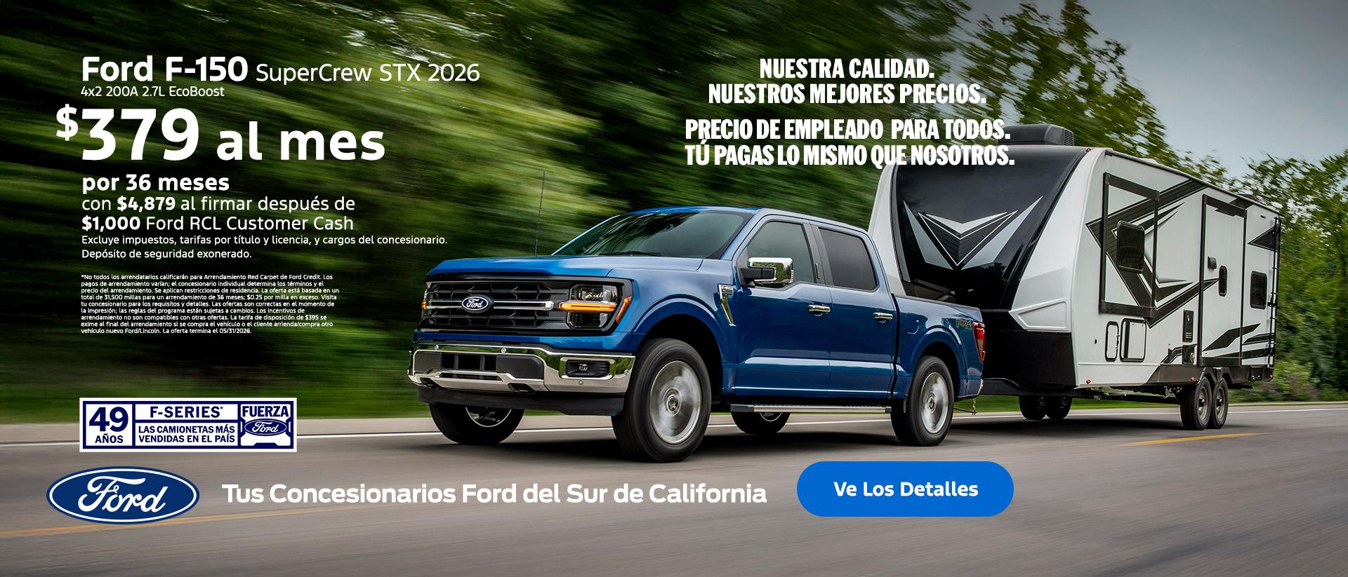 American Value for American Values: Ford Employee Pricing for All - You Pay What We Pay | 2026 Ford F-150 Lease Offer | Southern California Ford Dealers