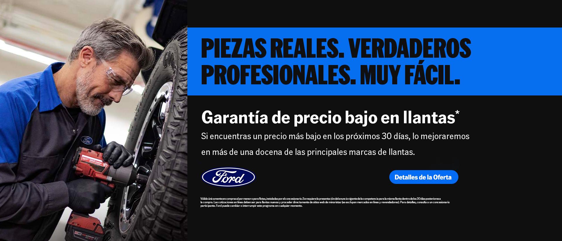 Repuestos aut&eacute;nticos. Profesionales de verdad. Facilidad total. Garant&iacute;a de precios bajos en neum&aacute;ticos. | Servicio Ford | Concesionarios Ford del sur de California