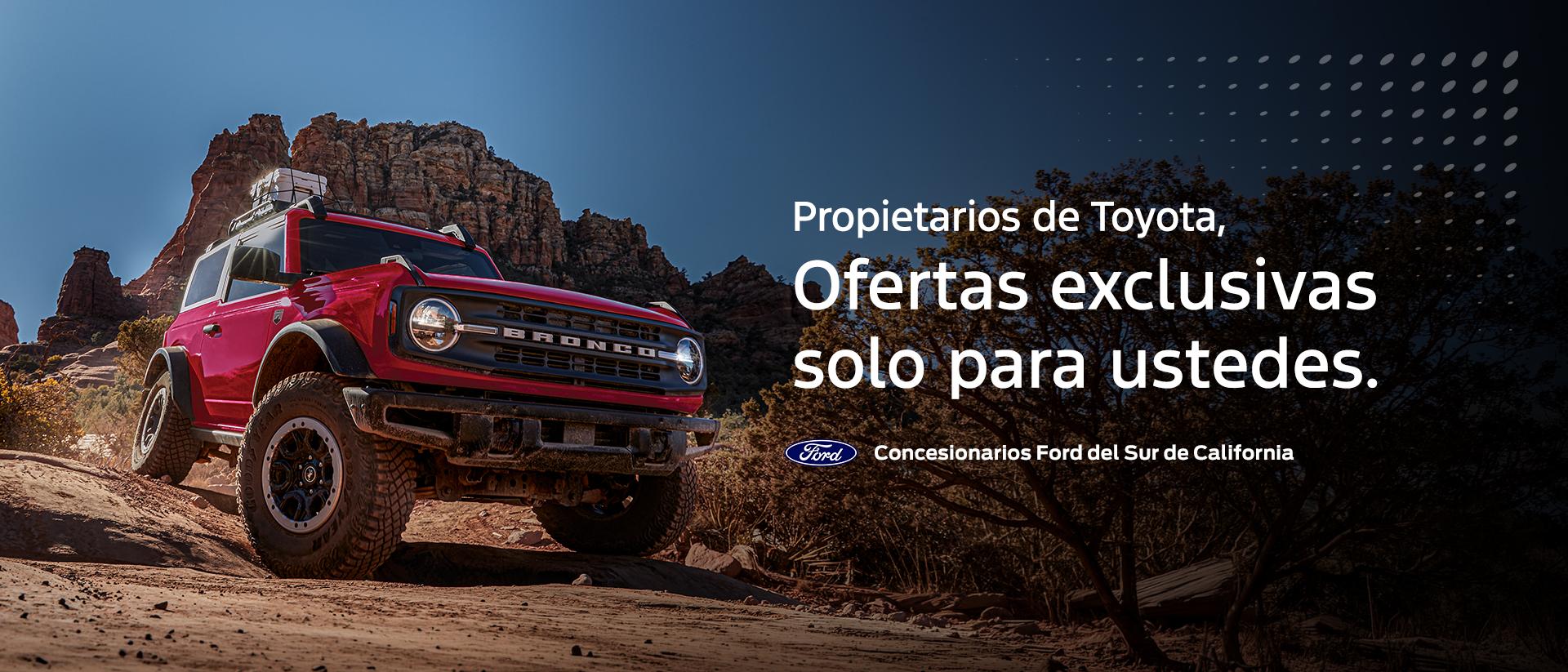 Ofertas de Toyota Conquest | Ofertas de arrendamiento y venta de Ford Bronco y Ford Bronco Sport | Concesionarios Ford del sur de California