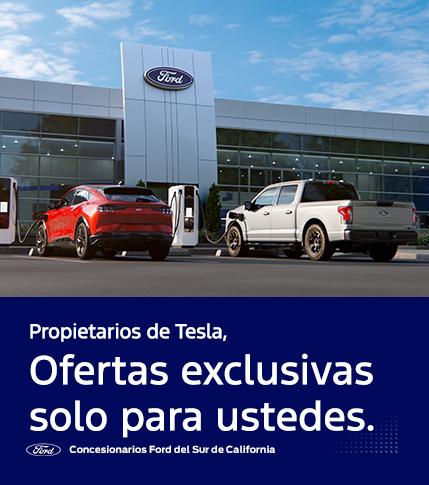 Ofertas de Tesla Conquest | Ofertas de arrendamiento y venta de Ford F-150 Lightning y Ford Mustang Mach-E | Concesionarios Ford del sur de California