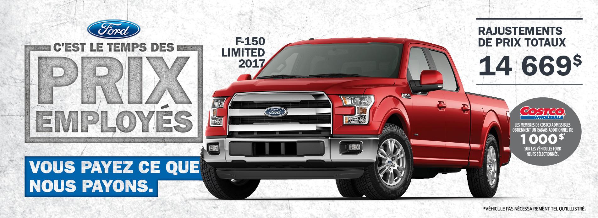 ford f-150 f150 gatineau costco prix employe ford f-150 f150 gatineau costco prix employe