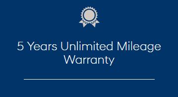 5 Years Unlimited Mileage Warranty 5 Years Unlimited Mileage Warranty