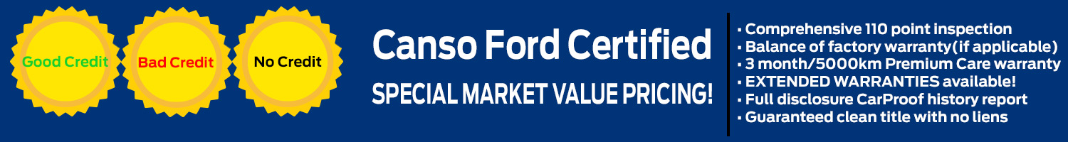 Special Market Value Pricing - Canso Ford Special Market Value Pricing - Canso Ford
