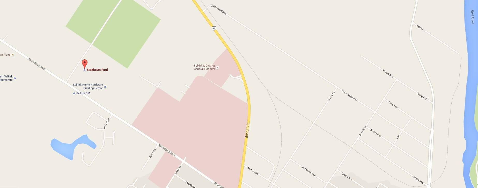 Map to Steeltown Ford Map to Steeltown Ford