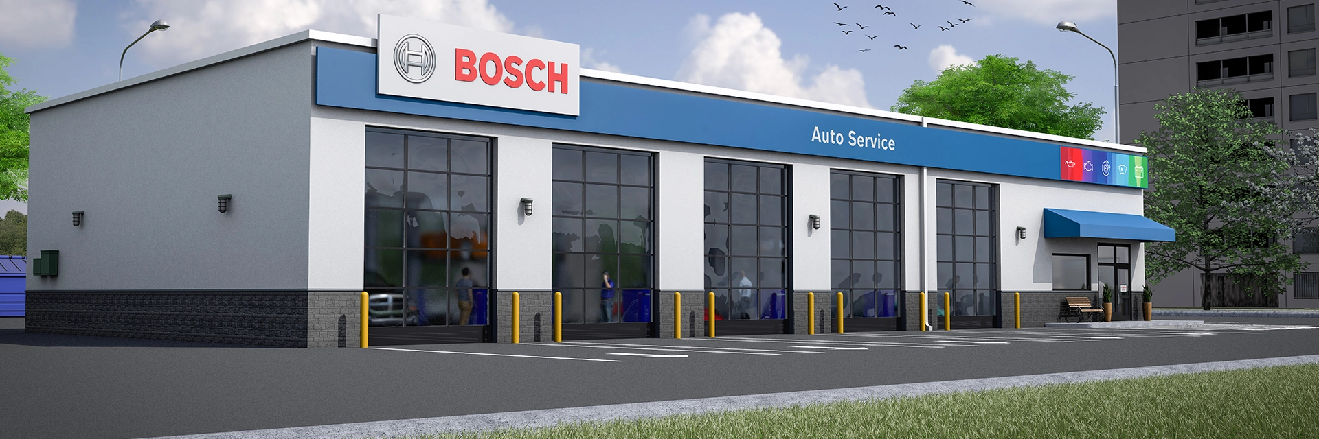 Bosch Auto Service Franchise Workshop Rebrand