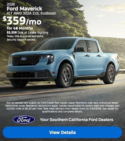 2026 Ford Maverick Lease Offers | Southern California Ford Dealers