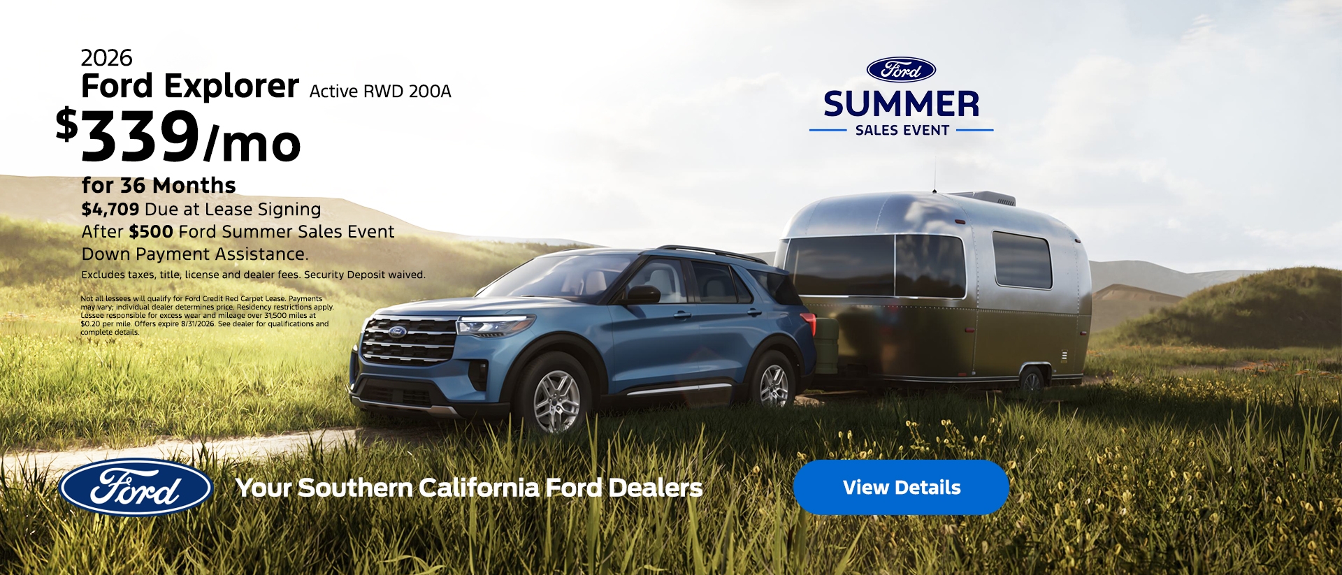 Ford Summer Sales Event: 2026 Ford Explorer Lease Offer | Southern California Ford Dealers Ford Summer Sales Event: 2026 Ford Explorer Lease Offer | Southern California Ford Dealers