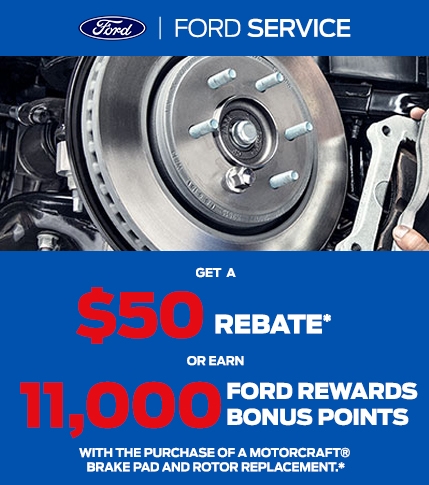 $50 Rebate -OR- 11,000 Points | Ford Service | Southern California Ford Dealers