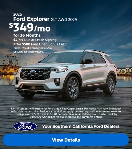 2026 Ford Explorer Lease Offers | Southern California Ford Dealers 2026 Ford Explorer Lease Offers | Southern California Ford Dealers