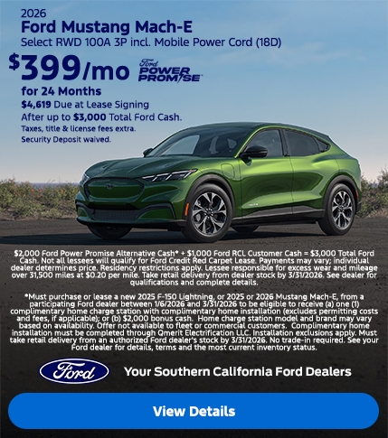 2026 Ford Mustang Mach-E Select Lease Offers | Southern California Ford Dealers 2026 Ford Mustang Mach-E Select Lease Offers | Southern California Ford Dealers