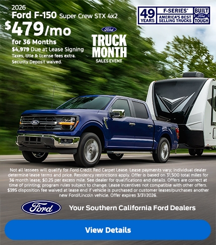 2026 Ford F-150 Lease Offers | Southern California Ford Dealers 2026 Ford F-150 Lease Offers | Southern California Ford Dealers