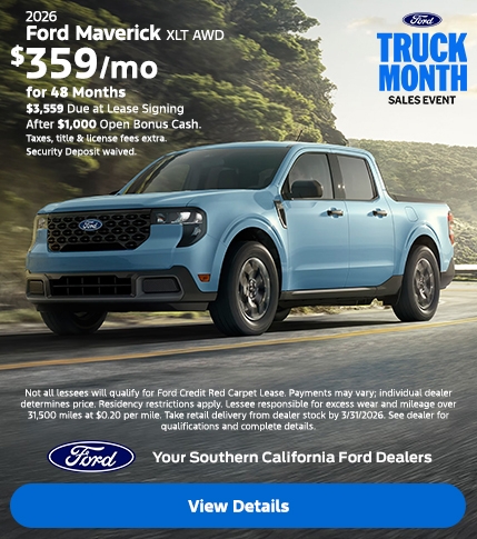 2026 Ford Maverick Lease Offers | Southern California Ford Dealers 2026 Ford Maverick Lease Offers | Southern California Ford Dealers