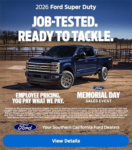 Ford Employee Pricing 2026 | Ford Employee Pricing | American Value For American Values: 2026 Ford Super Duty Purchase Offer | Job tested & ready to tackle. | Southern California Ford Dealers Ford Employee Pricing 2026 | Ford Employee Pricing | American Value For American Values: 2026 Ford Super Duty Purchase Offer | Job tested & ready to tackle. | Southern California Ford Dealers