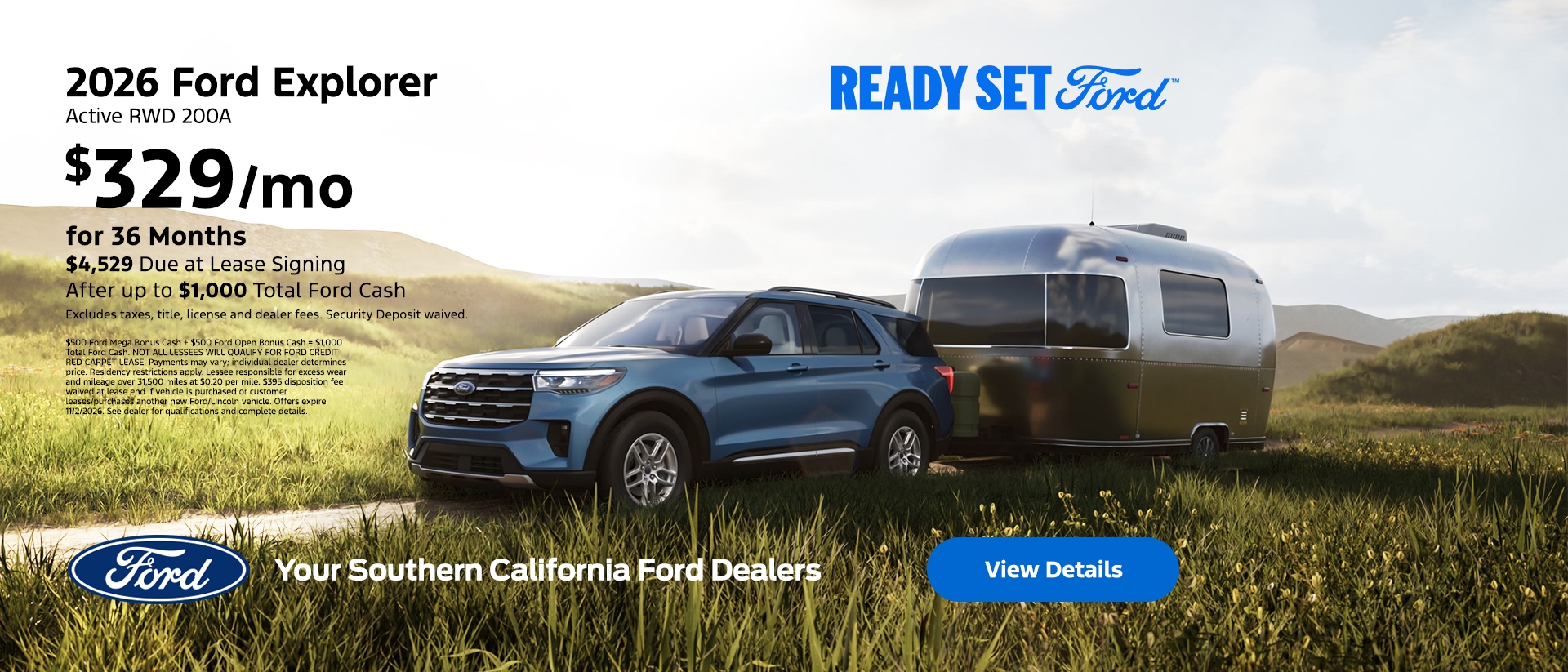 Ready, Set, Ford: 2026 Ford Explorer Lease Offer at the Southern California Ford Dealers Ready, Set, Ford: 2026 Ford Explorer Lease Offer at the Southern California Ford Dealers