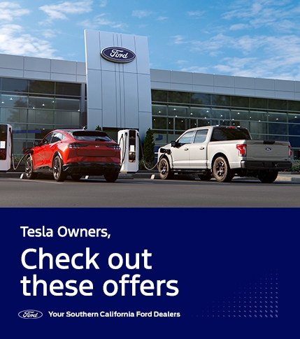 Tesla Conquest Offers | Lease and Retail Offers on Ford F-150 Lightning &amp; Ford Mustang Mach-E Models for Owners of RAM Vehicles | Southern California Ford Dealers