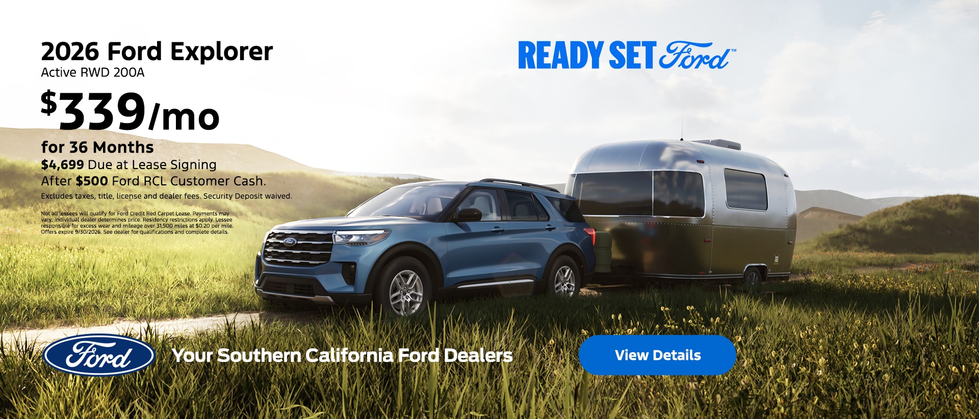 Ready Set Ford: 2026 Ford Explorer Lease Offer at the Southern California Ford Dealers Ready Set Ford: 2026 Ford Explorer Lease Offer at the Southern California Ford Dealers