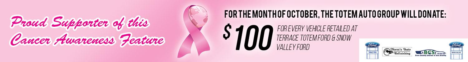 Terrace Totem Ford Snow Valley Ford Breast Cancer Awareness Month Terrace Totem Ford Snow Valley Ford Breast Cancer Awareness Month