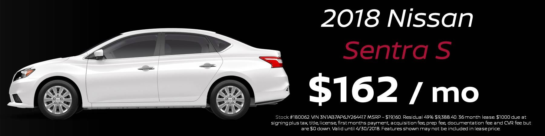 2018 Nissan Sentra S Spring Offer 2018 Nissan Sentra S Spring Offer