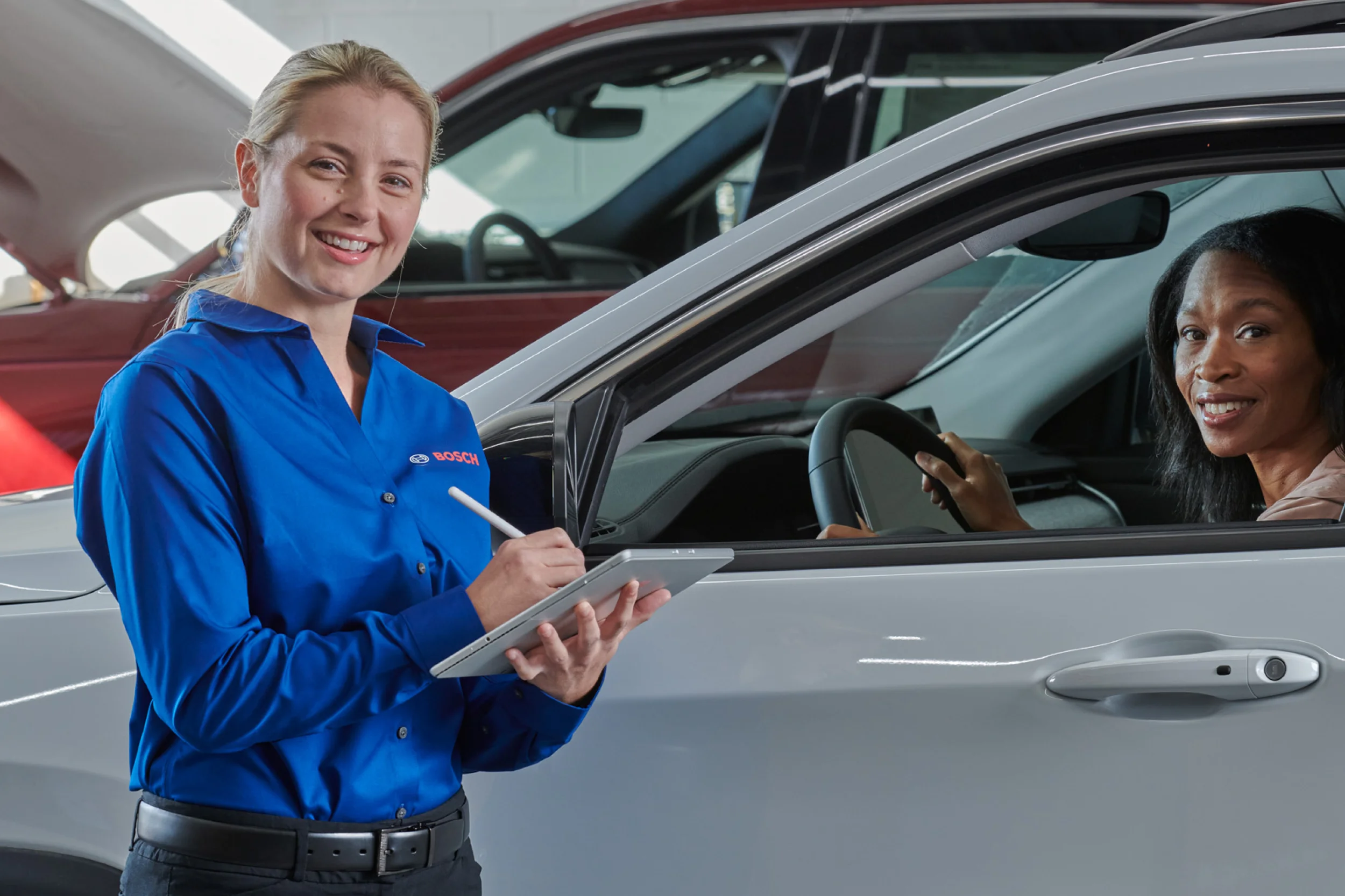 Each Bosch Auto Service repair shop embraces technology so every customer experiences modern convenience.