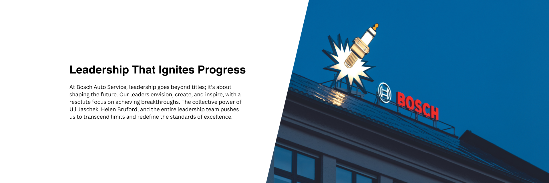 Bosch Auto Service Leadership