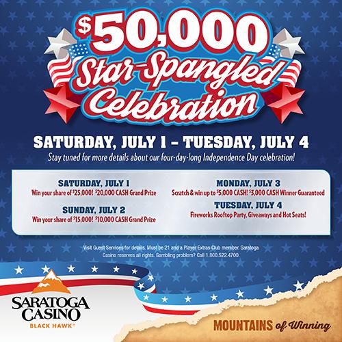 $50,000 star-spangled celebration $50,000 star-spangled celebration
