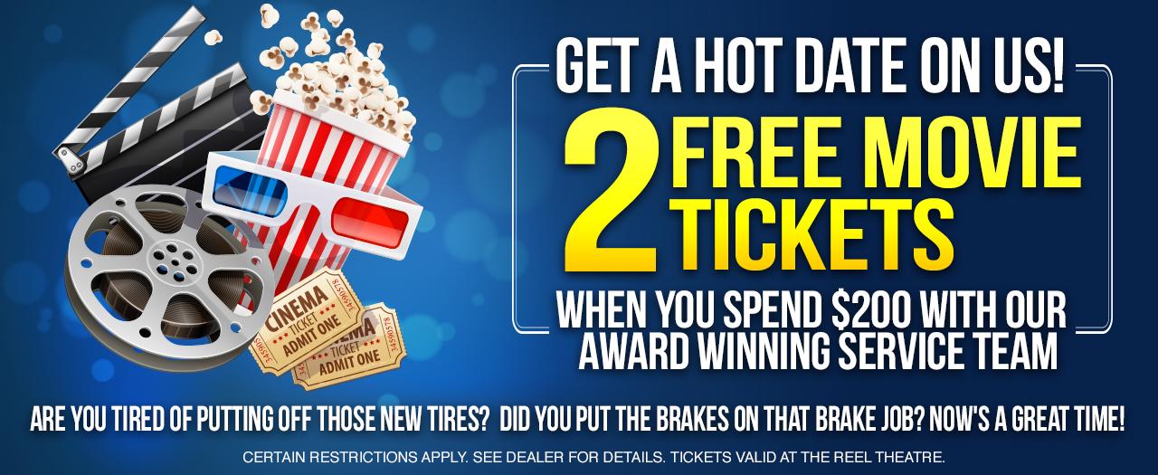 2 Free Movie Tickets Special 2 Free Movie Tickets Special