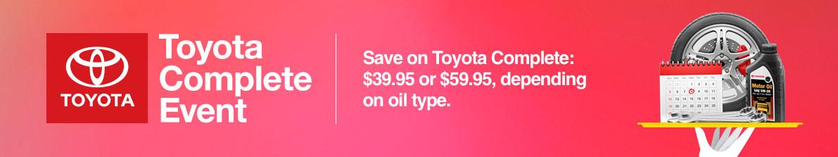 Toyota Complete Service Event Toyota Complete Service Event