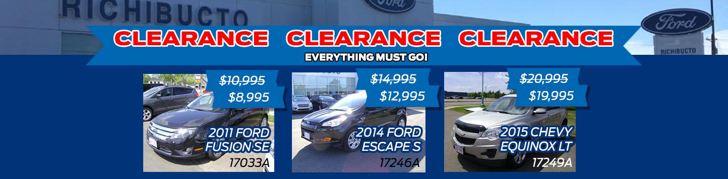 Richibucto Motors - Used Clearance Richibucto Motors - Used Clearance